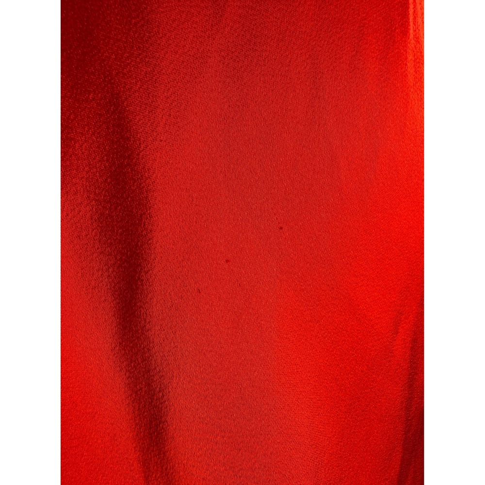 RONNY KOBO Wonder Red Satin Gown Halter Neck Maxi‎ Dress with Rose Detail Size S - Picture 14 of 14